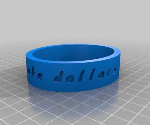 My Customized Dual Flexible Name Bracelet 3D Models