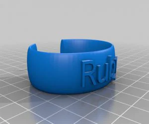 My Customized Flexible Name Bracelet 3D Models