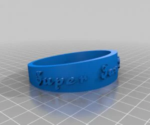 My Customized Flexible Name Bracelet Full Version 3D Models