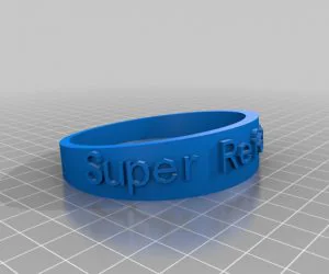 My Customized Flexible Name Bracelet Full Version 3D Models