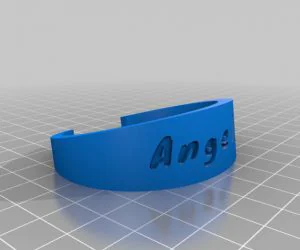 My Customized Flexible Name Bracelet 3D Models