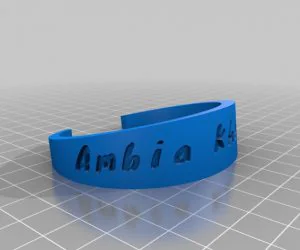 My Customized Dual Flexible Name Bracelet 2 3D Models