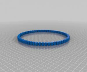 My Customized Dual Flexible Name Bracelet 3D Models