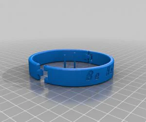 My Customized Dual Flexible Name Bracelet 3D Models