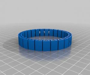 My Customized Flexible Name Bracelet 3D Models