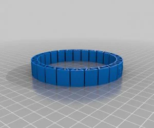 My Customized Flexible Name Bracelet 3D Models