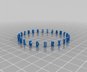 My Customized Ellipse Message Bracelet 3D Models