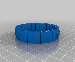 My Customized Flexible Name Bracelet 3D Models