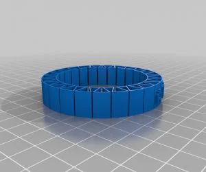 My Customized Flexible Name Bracelet 3D Models