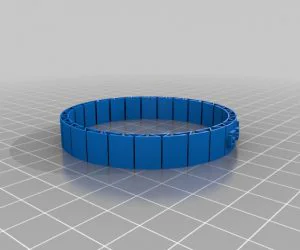 My Customized Dual Flexible Name Bracelet 3D Models