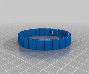 My Customized Dual Flexible Name Bracelet 3D Models