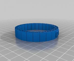 My Customized Flexible Name Bracelet 3D Models