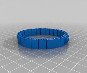 My Customized Flexible Name Bracelet 3D Models