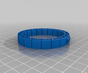 My Customized Dual Flexible Name Bracelet 3D Models