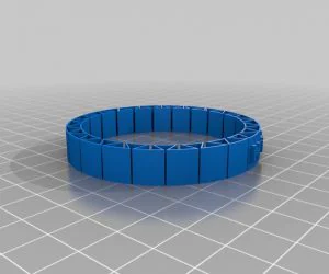 My Customized Flexible Name Bracelet Chaima 3D Models