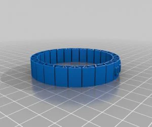 Tasnim Flexible Name Bracelet 3D Models