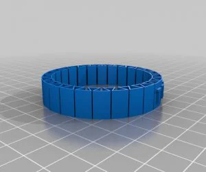 My Customized Flexible Name Bracelet 3D Models