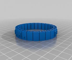 My Customized Circular Band Bracelet D63 3D Models