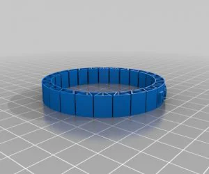 Heart Pattern Bracelet 3D Models