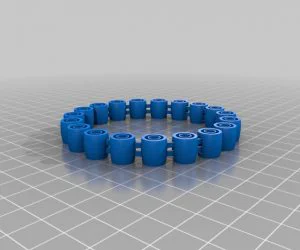 My Customized Dual Flexible Name Bracelet “Happy Birthday Cindy” 3D Models