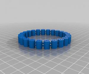 My Customized Flexible Name Bracelet Full Version 3D Models