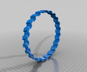 My Customized Dual Flexible Name Bracelet 3D Models