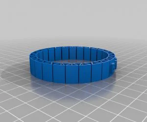 My Customized Flexible Name Bracelet Full Version 3D Models