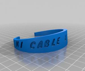 Dual Flexible Name Braceletbrittant 3D Models