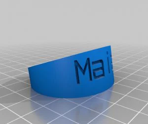 Imran Flexible Name Bracelet 3D Models