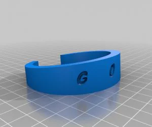 My Customized Flexible Name Bracelet 3D Models