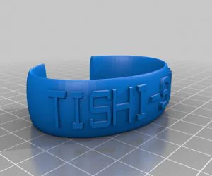 Ebv Flexible Name Bracelet 3D Models