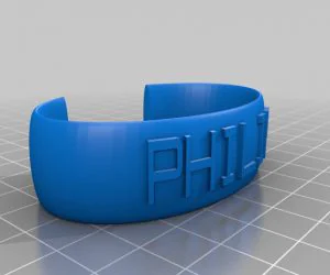 Customized Corded Bracelet 3D Models