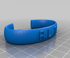 My Customized Cause Bracelet 3D Models