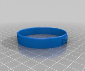 My Customized Flexible Name Bracelet Full Version 3D Models