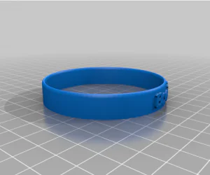 My Customized Flexible Name Bracelet 3D Models