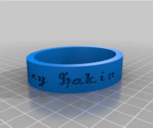 My Customized Flexible Name Bracelet 3D Models