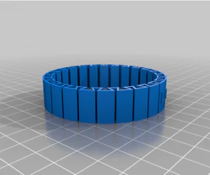 My Customized Flexible Name Bracelet Full Version 3D Models