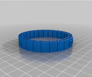 My Customized Flexible Name Bracelet 3D Models