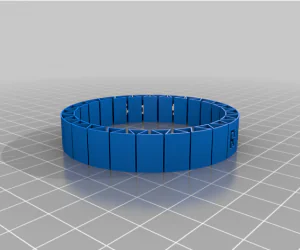 My Customized Dual Flexible Name Bracelet 3D Models