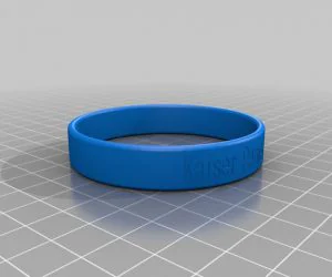 My Customized Flexible Name Bracelet 3D Models