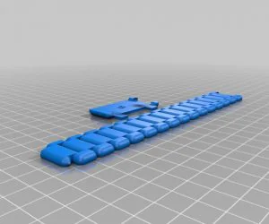 My Customized Flexible Name Bracelet 3D Models