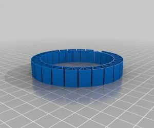 My Customized Dual Flexible Name Bracelet 3D Models