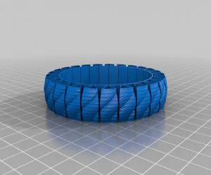 My Customized Dual Flexible Name Bracelet 3D Models