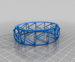 My Customized Dual Flexible Name Bracelet 3D Models