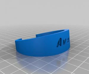 My Customized Flexible Name Bracelet Full Version 3D Models