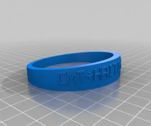 22Q11.2 Customized Dual Flexible Name Bracelet 3D Models