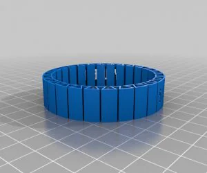 My Customized Flexible Name Bracelet 3D Models