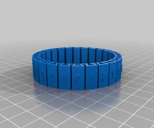 My Customized Cause Bracelet Hammer Time 3D Models