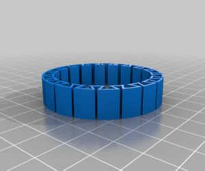 My Customized Flexible Name Bracelet Riley 3D Models