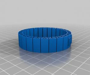 My Customized Flexible Name Bracelet 3D Models